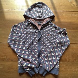 Le Tigre y2k hoodie heart stripes women S